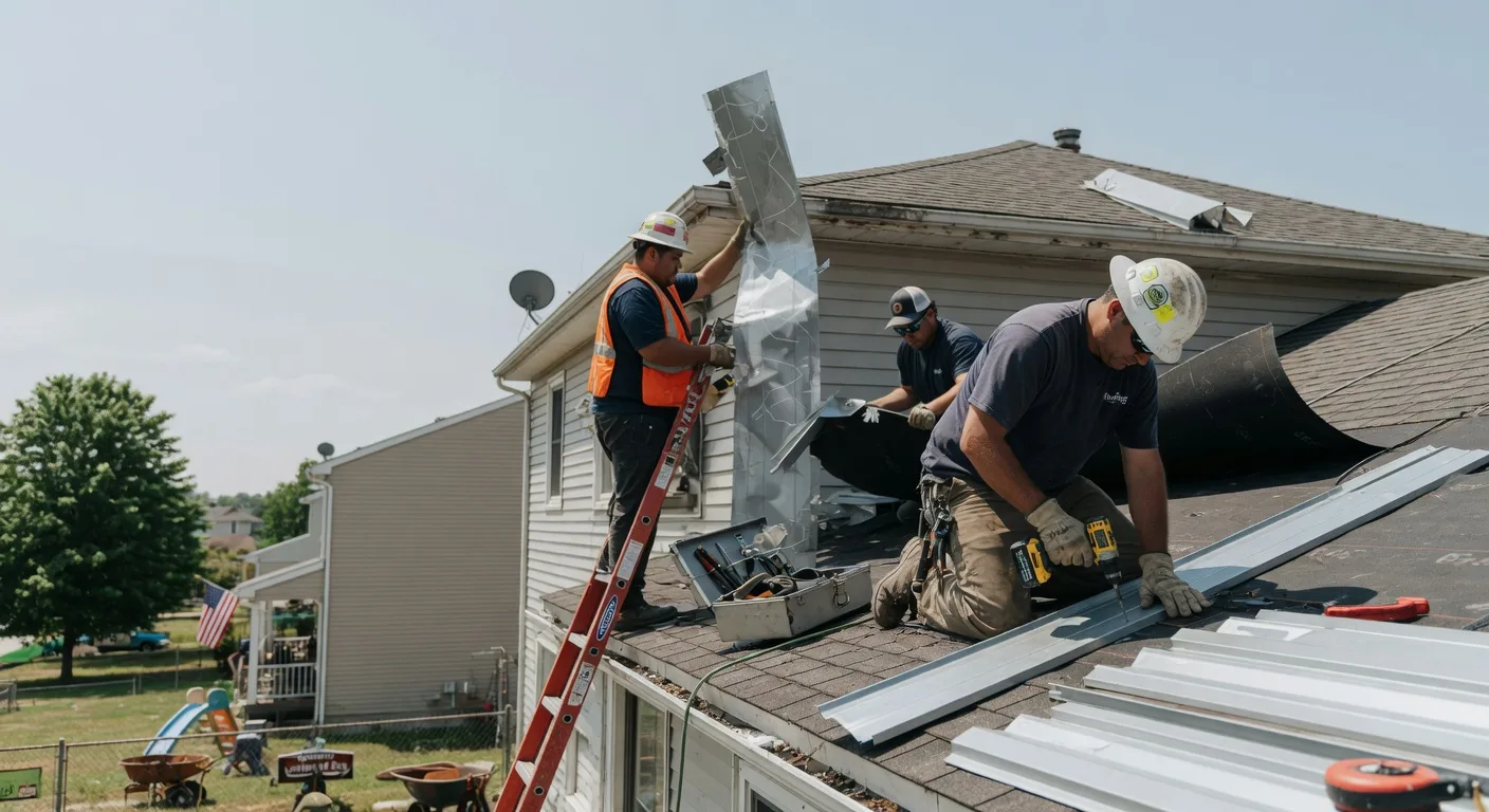 Storm Damage Metal Roof Repair in Magnolia, MN